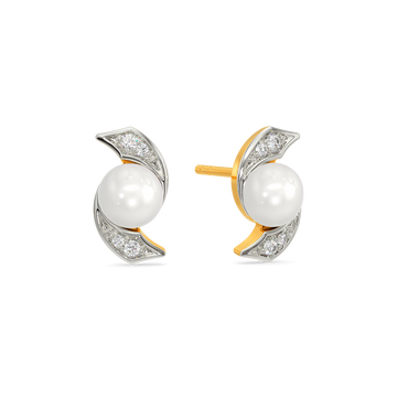 Pearl Queen Diamond Earrings