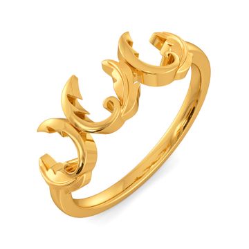 Victorian Fantasy Gold Rings