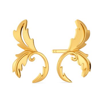 Victorian Fantasy Gold Earrings