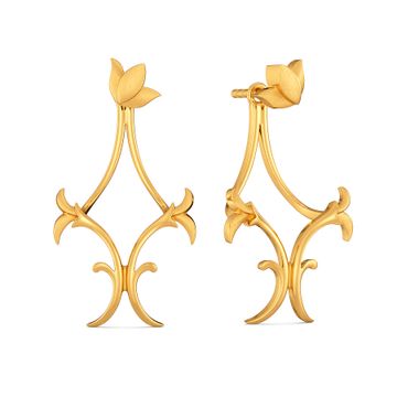 Print Reimagined Gold Earrings