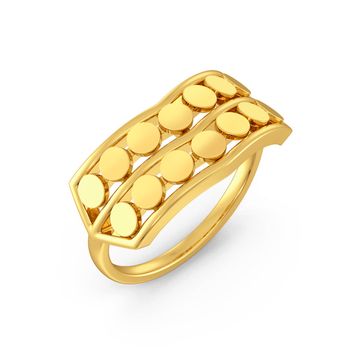 Glam N Glitter Gold Rings