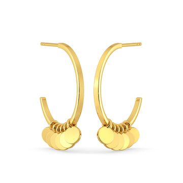 Sparkle Startle Gold Earrings