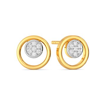 Double Sphere Diamond Earrings