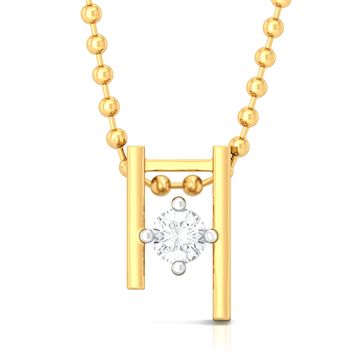 Between the lines Diamond Pendants