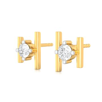 Between the lines Diamond Earrings