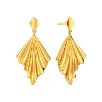 Chill Frill Gold Drop Earring