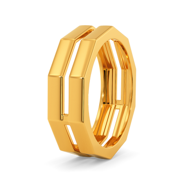 All Around Volume Gold Rings