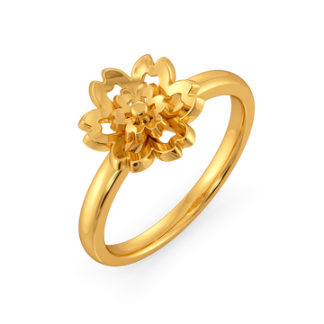 Amber Glow Gold Rings