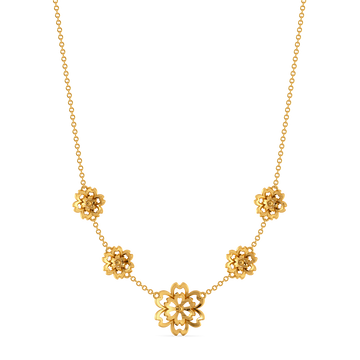 Amber Glow Gold Necklaces