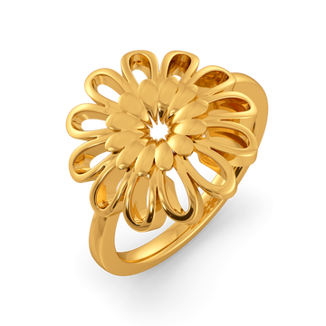 Autumn Glow Gold Rings