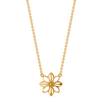 Amber Charm Gold Necklaces