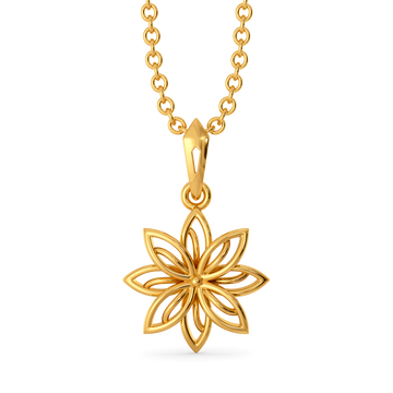 Golden Swirl Gold Pendants