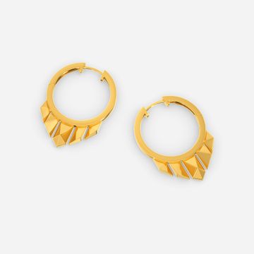 Born to Rule Gold Earrings