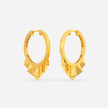 Born to Rule Gold Earrings