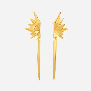 Dragon Queen Gold Earrings