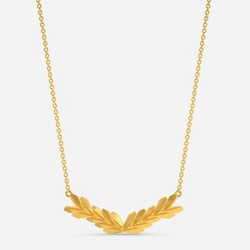 Edgy Enigma Gold Necklaces