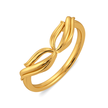 Drape Dreams Gold Rings