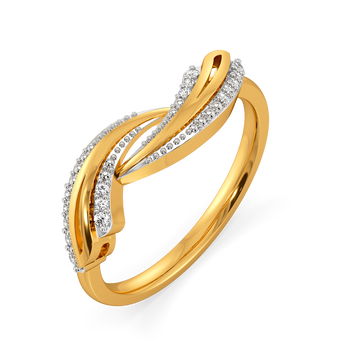 Alluring Drapes Diamond Rings