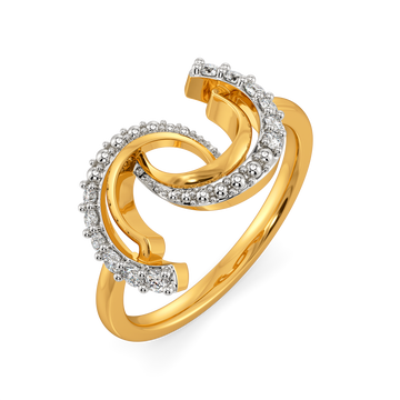 Effortlessly Draped Diamond Rings