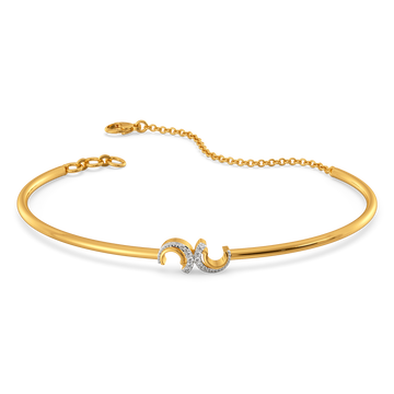 Effortlessly Draped Diamond Bangles