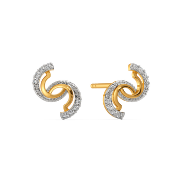 Effortlessly Draped Diamond Earrings