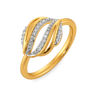 Drapes of Summer Diamond Rings