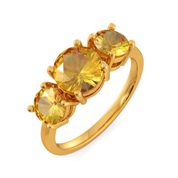 Earthy Elegance Gemstone Rings