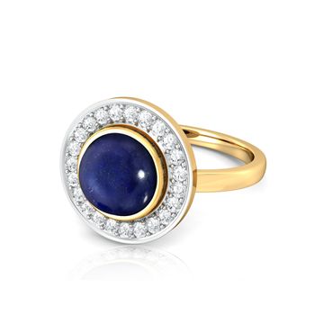 Fiery Blue Diamond Rings