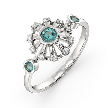 Too Blue to Ignore Diamond Rings