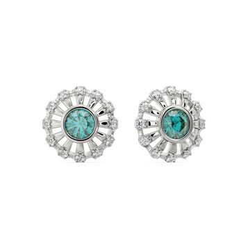 Too Blue to Ignore Diamond Earrings