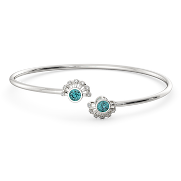 Too Blue to Ignore Diamond Bangles