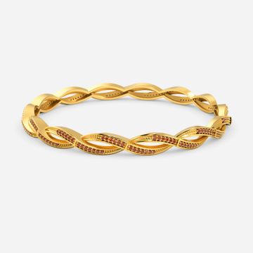 Fiery Red Gemstone Bangles
