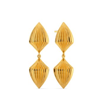 Lantern Language Gold Earrings