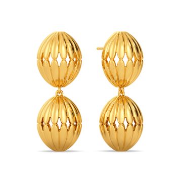 Soaring Spheres Gold Earrings