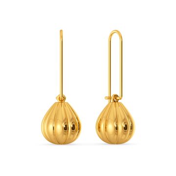 Balloon Like Spirit Gold Earrings