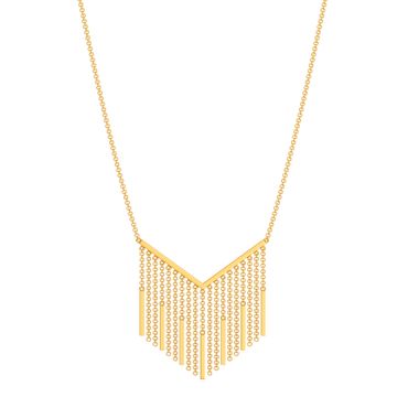 Fringe Fallout Gold Necklaces