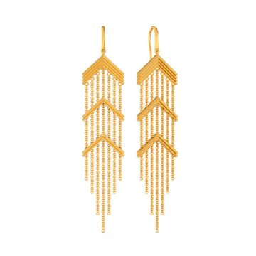 Fringe Fantastic Gold Earrings