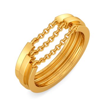 Fringe O Fashion Gold Rings