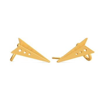 All About the Funk Gold Stud Earring