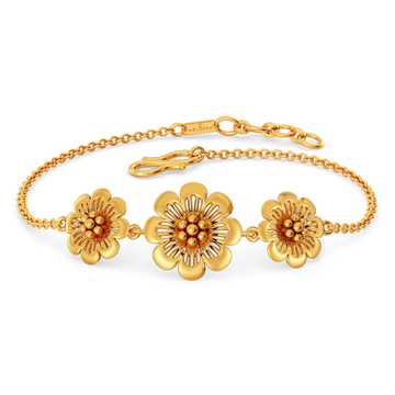 Style in Every Petal Gold Bracelets