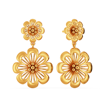 Style in Every Petal Gold Earrings