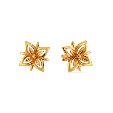 Style in Every Petal Gold Earrings