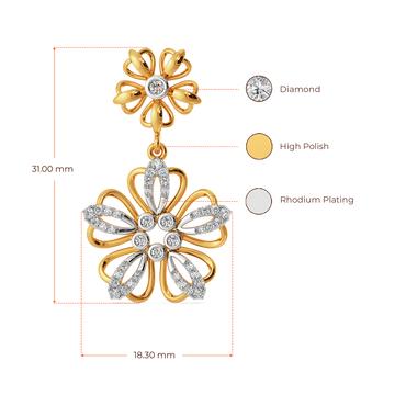 Feeling Floral and Fabulous Diamond Earrings