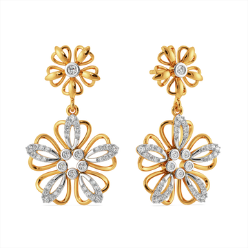 Feeling Floral and Fabulous Diamond Earrings