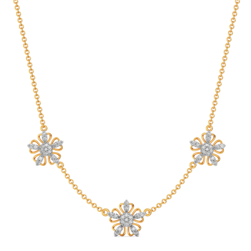 Feeling Floral and Fabulous Diamond Necklaces