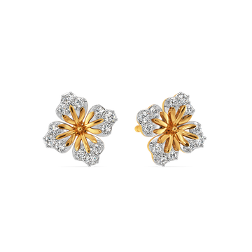 Feeling Floral and Fabulous Diamond Earrings