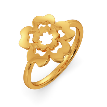 Floral Vibes Gold Rings
