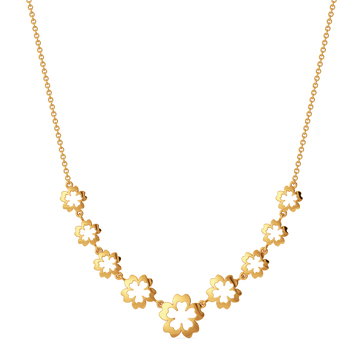 Floral Vibes Gold Necklaces