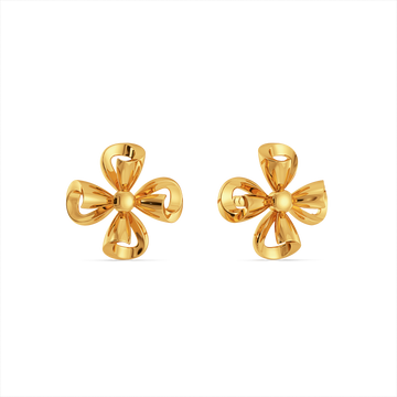Floral Vibes Gold Earrings