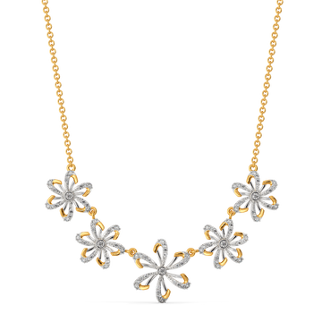 Make My Heart Blossom Diamond Necklaces
